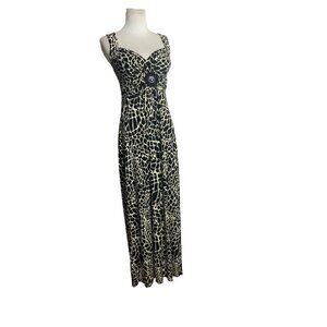 Enfocus Studio Animal Print Long Dress. Size 4